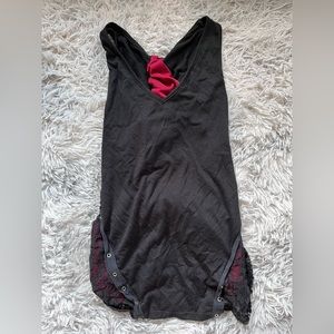 Black and red blouse